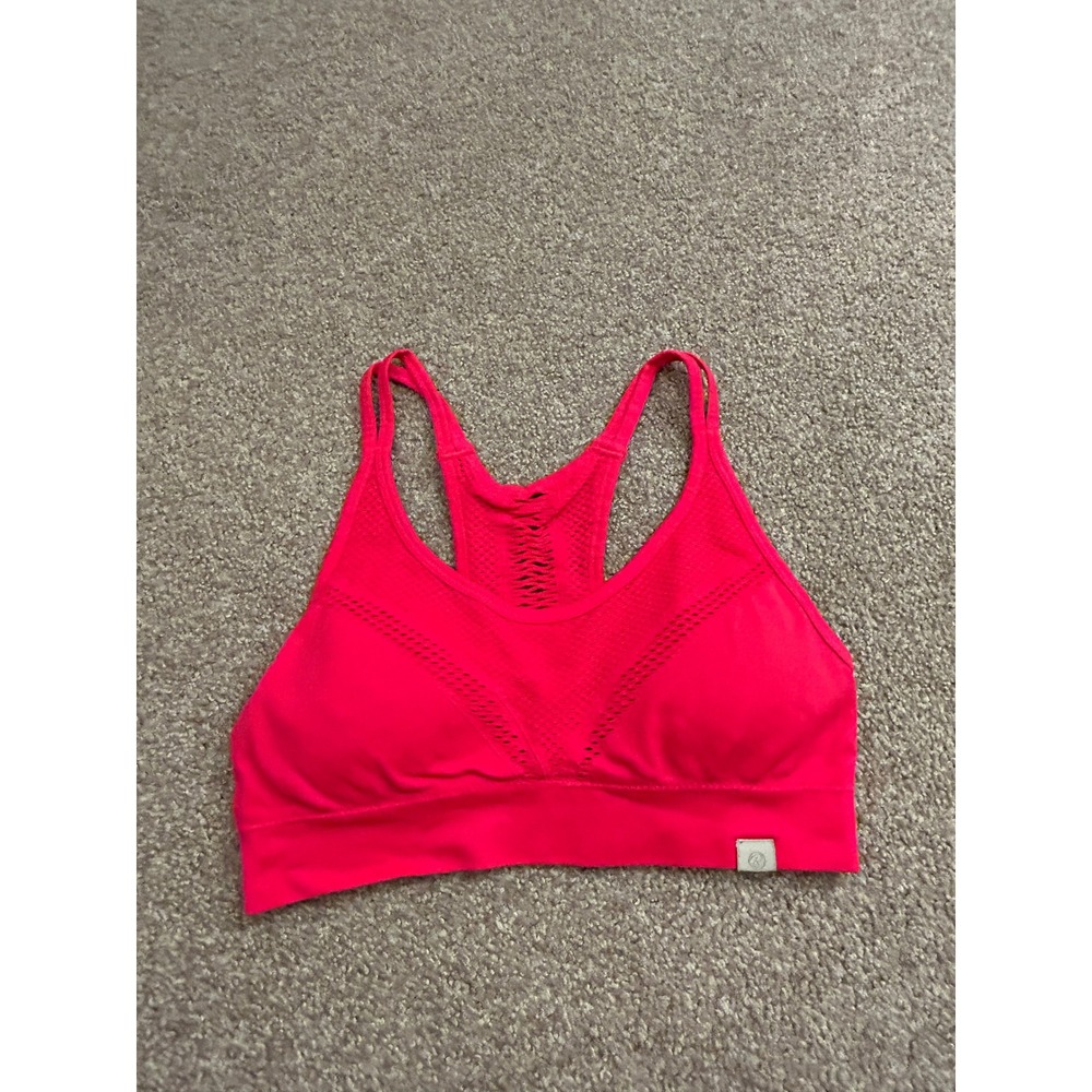 Balance Collection Sports Bra Womens S Pink Excellent Racerback Seamless Cutout